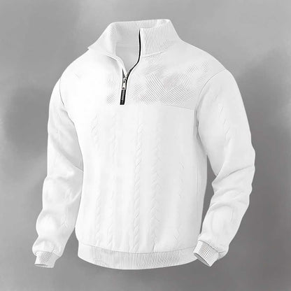 Aspen | Premium Quarter Zip Cable-Knit Sweater