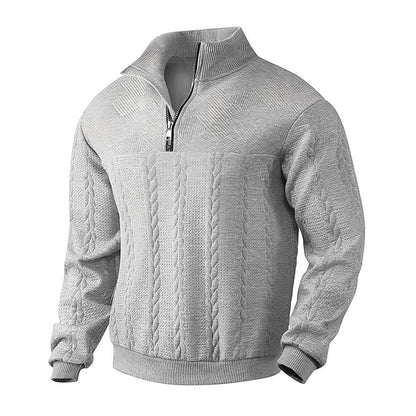 Aspen | Premium Quarter Zip Cable-Knit Sweater